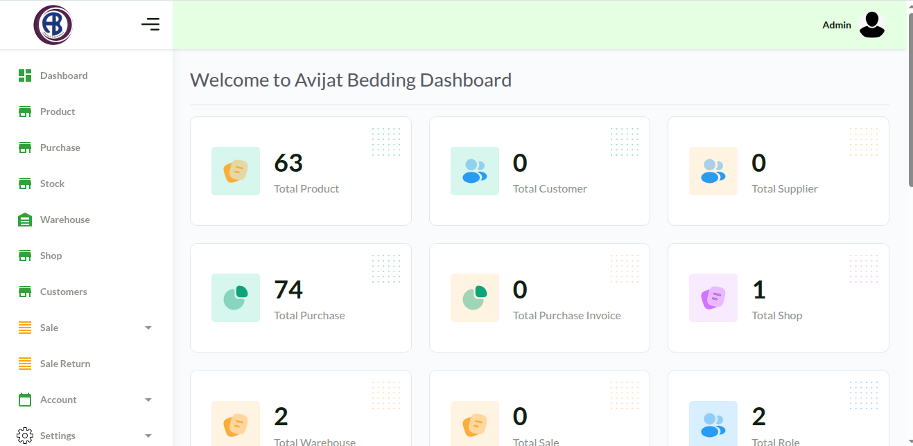 Inventory Avijat Bedding